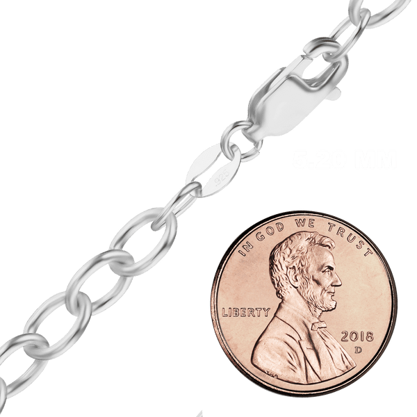 Clinton St. Cable Chain Necklace in Sterling Silver