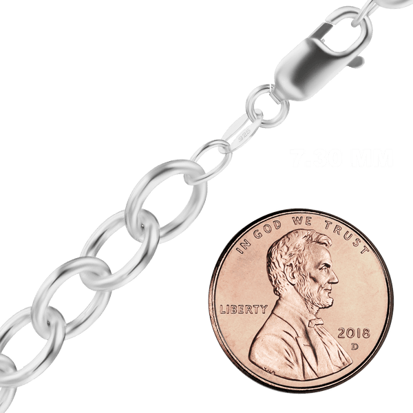 Clinton St. Cable Chain Necklace in Sterling Silver