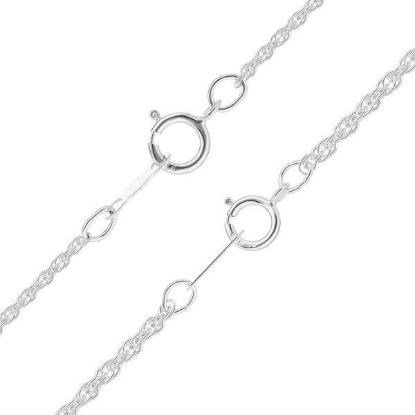 Manhattan Rope Chain Necklace in Sterling Silver