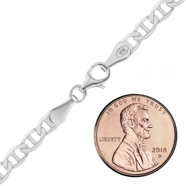 Madison Ave. Mariner Chain Necklace in Sterling Silver