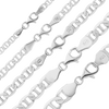 Madison Ave. Mariner Chain Anklet in Sterling Silver