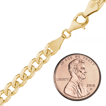 Load image into Gallery viewer, Bowery Curb Chain Necklace in Sterling Silver 18K Yellow Gold Finish
