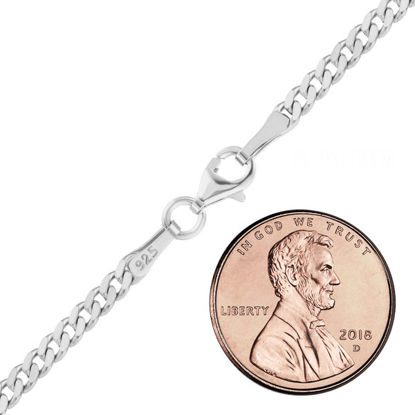 Bowery Curb Chain Necklace in Sterling Silver