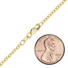 Load image into Gallery viewer, Canal St. Cable Anklet in 18K Yellow Gold
