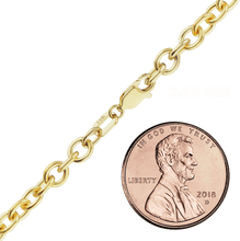 Load image into Gallery viewer, Canal St. Cable Anklet in 18K Yellow Gold
