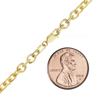 Canal St. Cable Anklet in 18K Yellow Gold