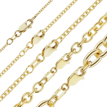 Load image into Gallery viewer, Canal St. Cable Anklet in 14K Yellow Gold
