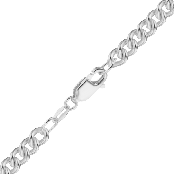 Chrystie St. Curb Chain Anklet in Sterling Silver