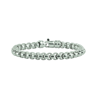 MSG Round Box Bracelet in Sterling Silver