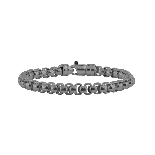 MSG Round Box Bracelet in Sterling Silver