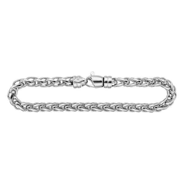 Wall St. Wheat Bracelet in Sterling Silver