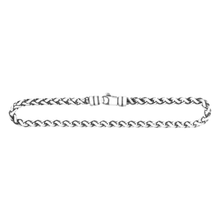 Wall St. Wheat Bracelet in Sterling Silver