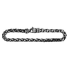 Wall St. Wheat Bracelet in Sterling Silver Black Ruthenium Finish