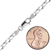 Oval Soho Rolo Chain Necklace in Sterling Silver