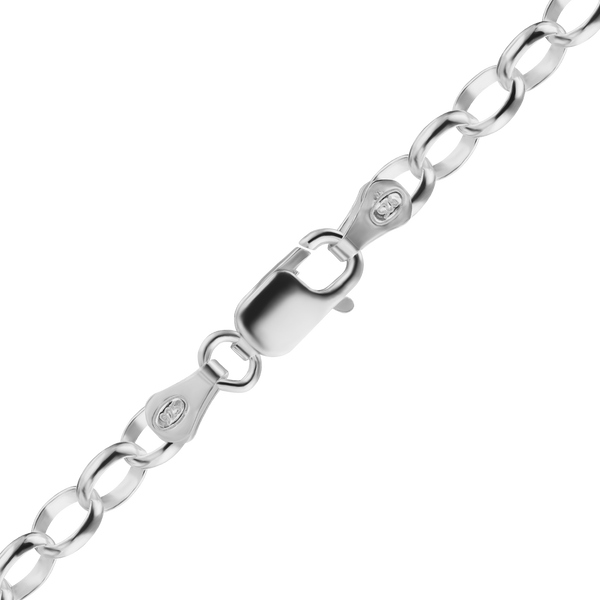 Oval Soho Rolo Chain Necklace in Sterling Silver