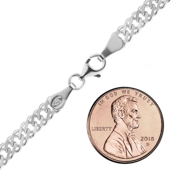 Rivington St. Rambo Chain Anklet in Sterling Silver