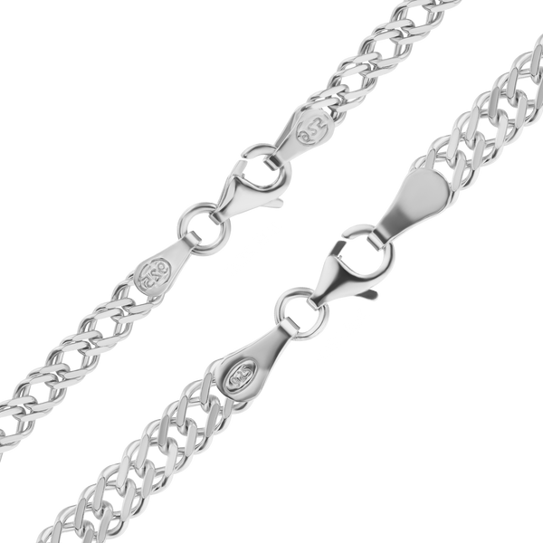 Rivington St. Rambo Chain Anklet in Sterling Silver