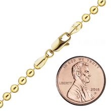 Load image into Gallery viewer, Broadway Bead Anklet in 14K Yellow Gold
