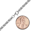 Battery Park Byzantine Chain Necklace in Sterling Silver