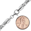 Battery Park Byzantine Chain Necklace in Sterling Silver