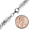 Battery Park Byzantine Chain Necklace in Sterling Silver
