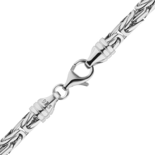 Load image into Gallery viewer, Battery Park Byzantine Chain Necklace in Sterling Silver
