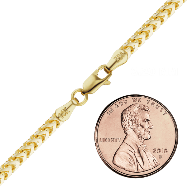 Flatiron Franco Necklace in 14K Yellow Gold