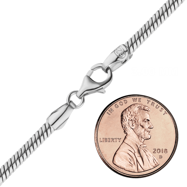 Seaport Snake Chain Necklace in Sterling Silver