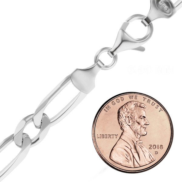 Fulton Market Figaro Chain Bracelet in Sterling Silver