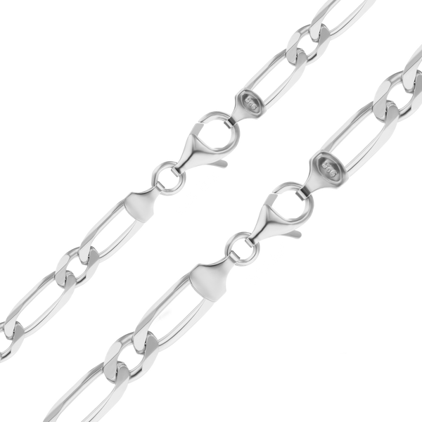 Fulton Market Figaro Chain Anklet in Sterling Silver