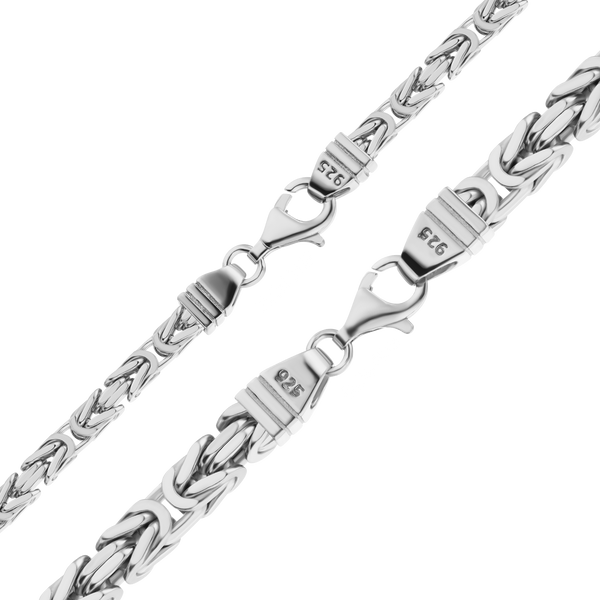 Times Square Byzantine Chain Bracelet in Sterling Silver