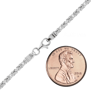 Times Square Byzantine Chain Necklace in Sterling Silver