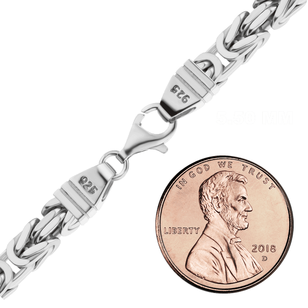 Times Square Byzantine Chain Bracelet in Sterling Silver
