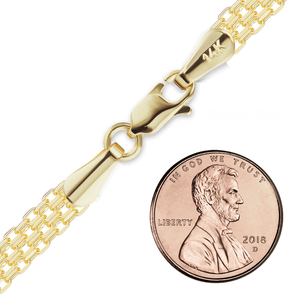 Diamond District Bizmark Necklace in 14K Yellow Gold