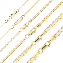 Load image into Gallery viewer, Bleecker St. Box Anklet in 14K Yellow Gold
