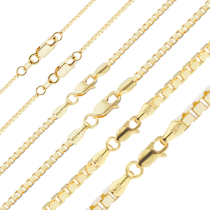 Bleecker St. Box Anklet in 14K Yellow Gold