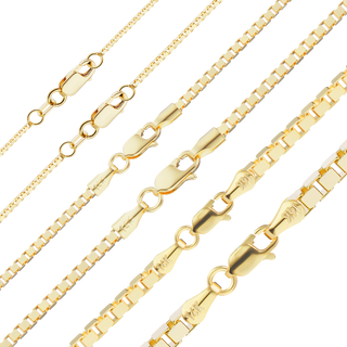 Bleecker St. Box Anklet in 14K Yellow Gold