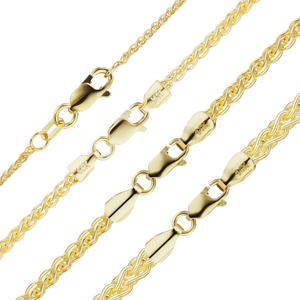 Wall St. Wheat Anklet in 14K Yellow Gold