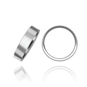 ITI NYC Platinum Flat Medium Wedding Bands (2.0 mm - 10.0 mm)