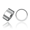 ITI NYC Sterling Silver Flat Wedding Bands (2.0 mm - 10.0 mm)