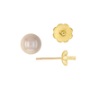 Pearl Cup Earrings with Peg
