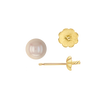 Pearl Cup Earrings with Peg