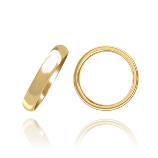 ITI NYC 14K Yellow Gold Domed Wedding Bands (2.0 mm - 6.0 mm)