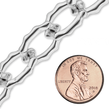Load image into Gallery viewer, Bulk / Spooled Handmade Chain in Sterling Silver (13.30 mm)
