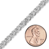 Bulk / Spooled Handmade Ring Ring Chain in Sterling Silver (5.00 mm)