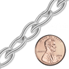 Bulk / Spooled Handmade Chain in Sterling Silver (9.50 mm)