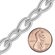 Load image into Gallery viewer, Bulk / Spooled Handmade Chain in Sterling Silver (9.50 mm)
