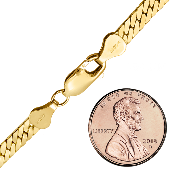 Finished Herringbone Necklace in 14K Gold-Filled