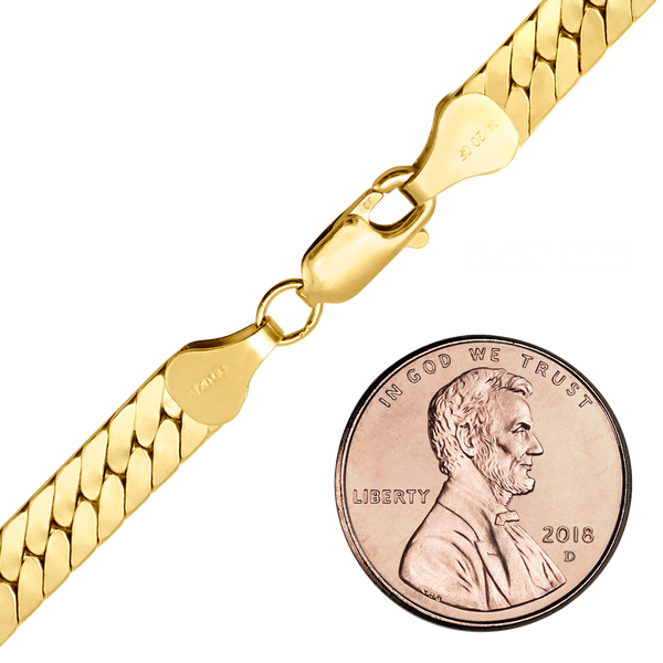 Finished Herringbone Necklace in 14K Gold-Filled