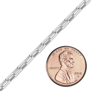 Bulk / Spooled Inka Box Chain in Sterling Silver (2.80 mm - 6.50 mm)